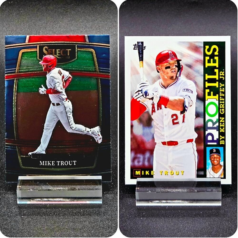 Mike Trout Select Blue Profiles Los Angeles Angels Star